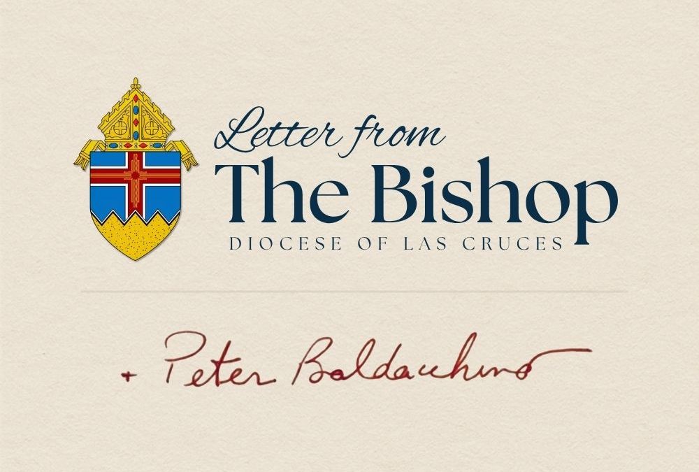 Letter from the Bishop – September 26, 2026