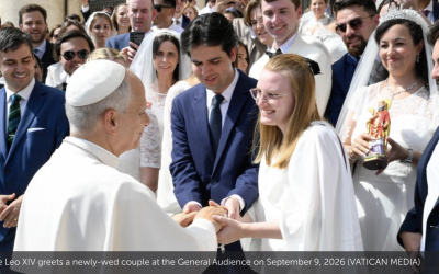Pope Leo XIV: Marital love is tireless and faithful ‘Yes’ for a lifetime